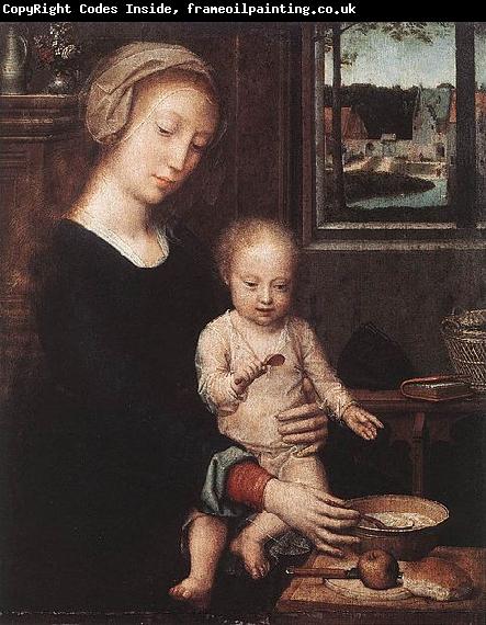 Gerard David Madonna and Child with the Milk Soup
